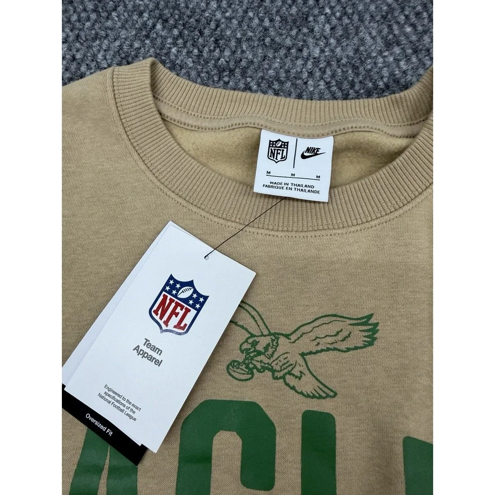 Philadelphia Eagles Nike Women's Medium Oversized Pullover Sweatshirt - New